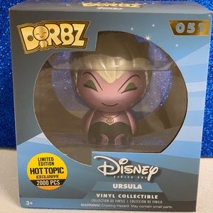 NIB Funko Dorbz Hot Topic Exclusive Metallic Ursula 2,000 Pieces Limited Edition